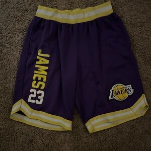 Lebron James Lakers shorts